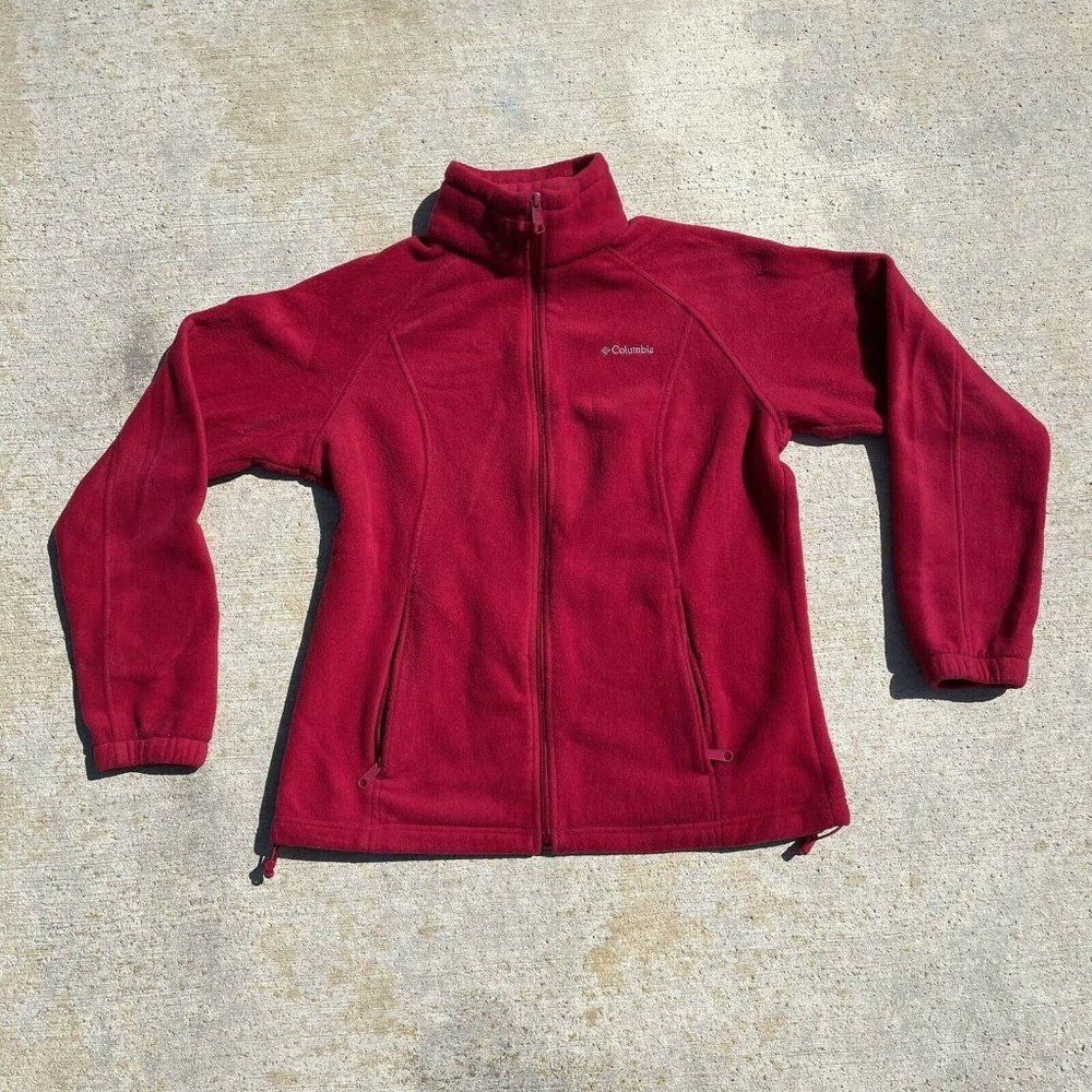 Columbia Women's Magenta Fleece Zip Up Size Large